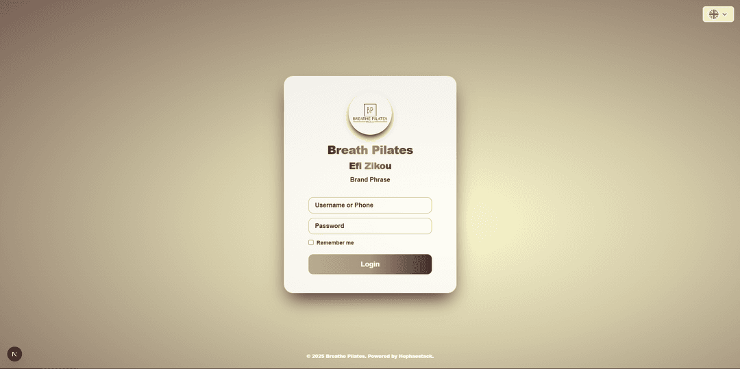 Breathe Pilates Booking App