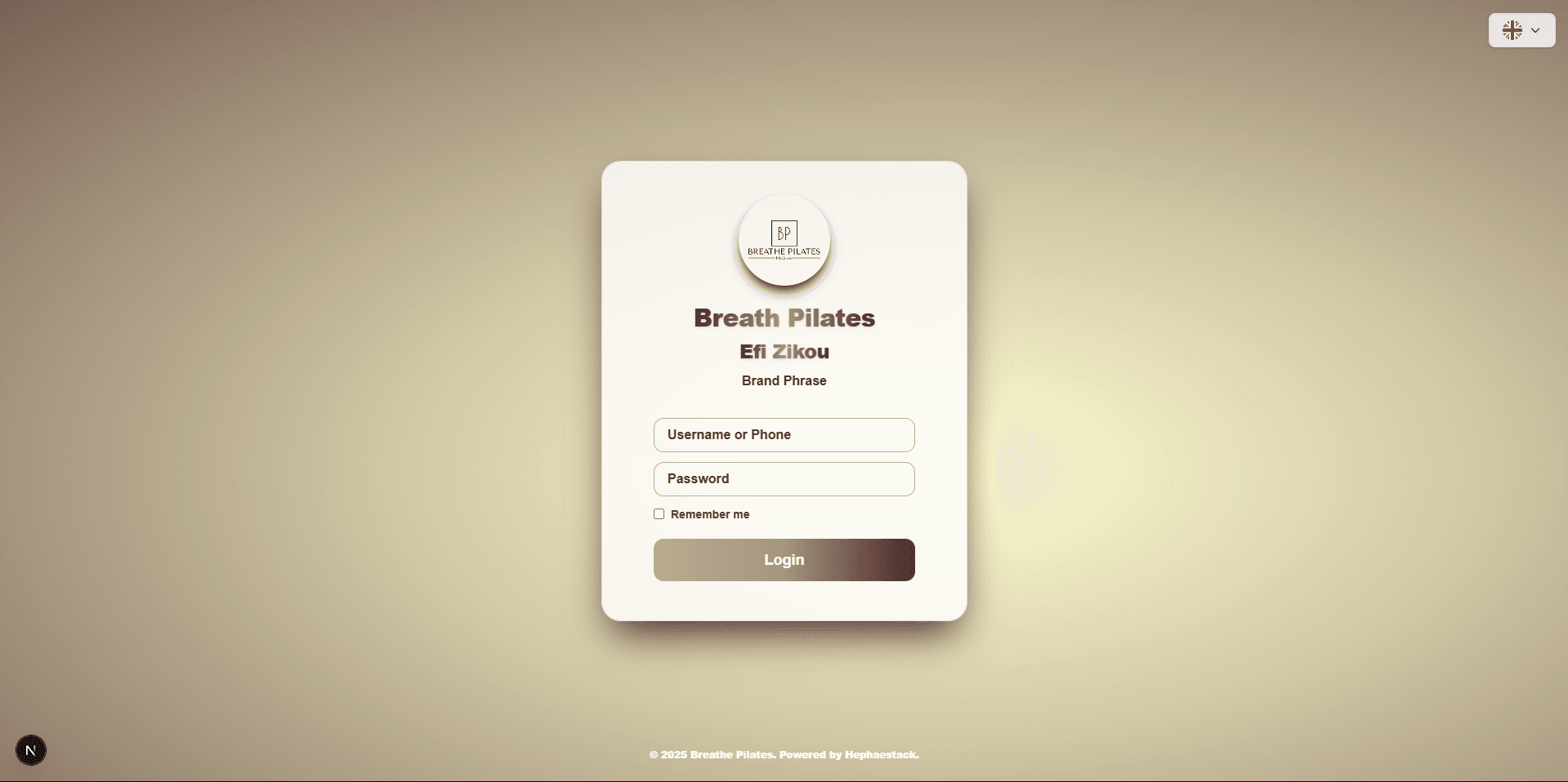 Breathe Pilates Booking App