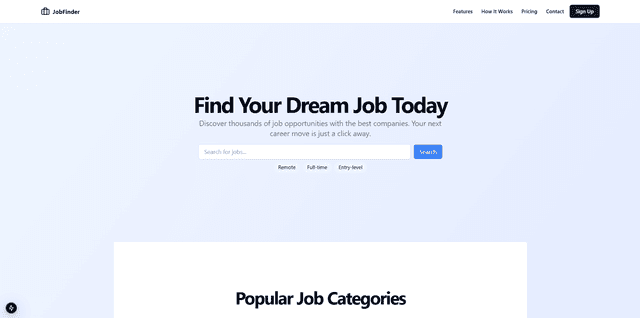 Job-Finder Project screenshot 1